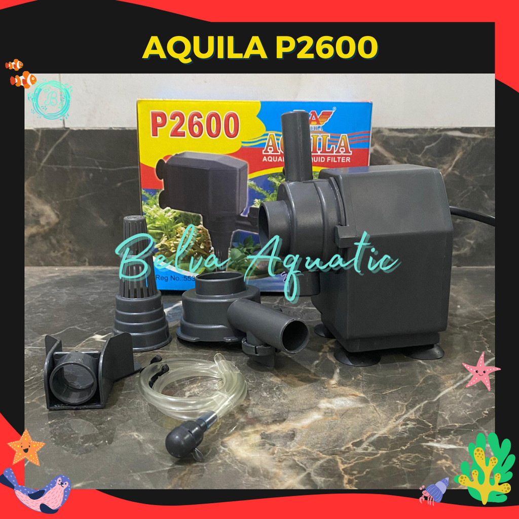 Aquila P2600 Pompa Celup Pompa Aquarium Pompa Hidroponik Aquila P-2600 Aquila 2600