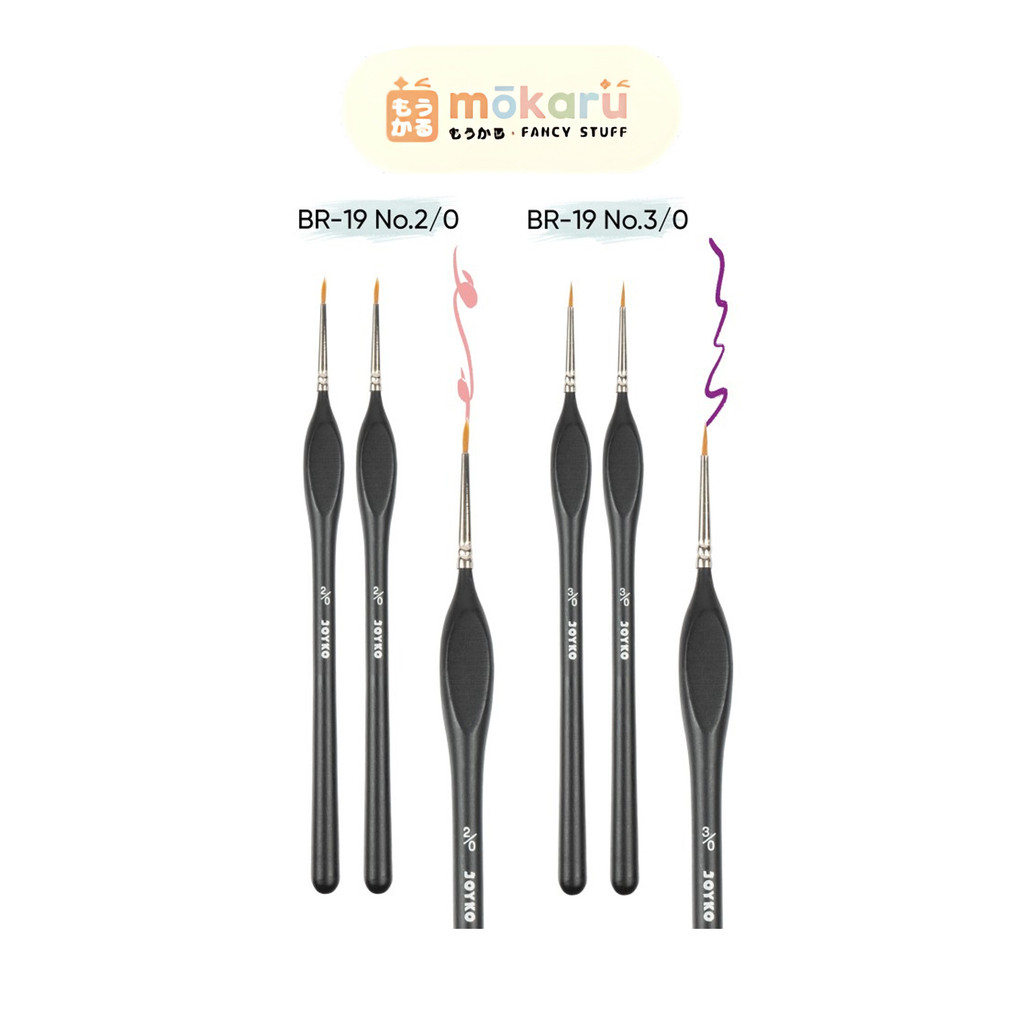 

Joyko Brush Kuas Cat Air Lukis BR-19 / Brush Acrylic Ergonomic Triangular