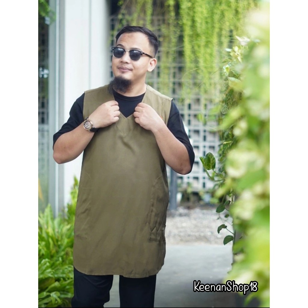 Rompi Sholat Series Safar | Rompi Sholat Kerah V | Rosal | Kurta Rompi | Rompi Kurta - rompi shalat 