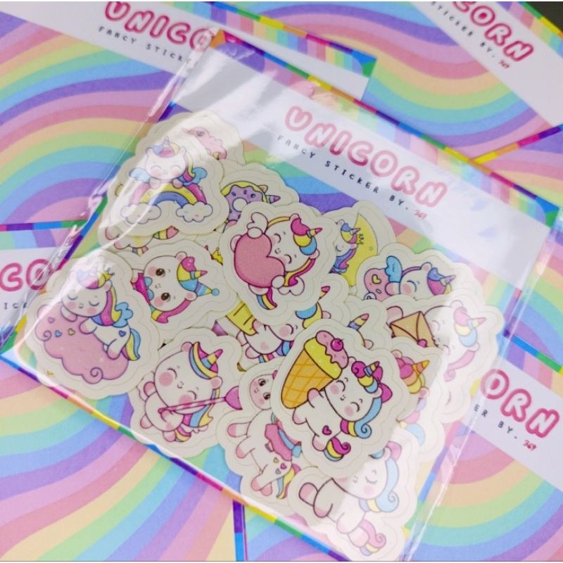 

369 - Sticker Fancy Kilap / Glossy Edisi Unicorn