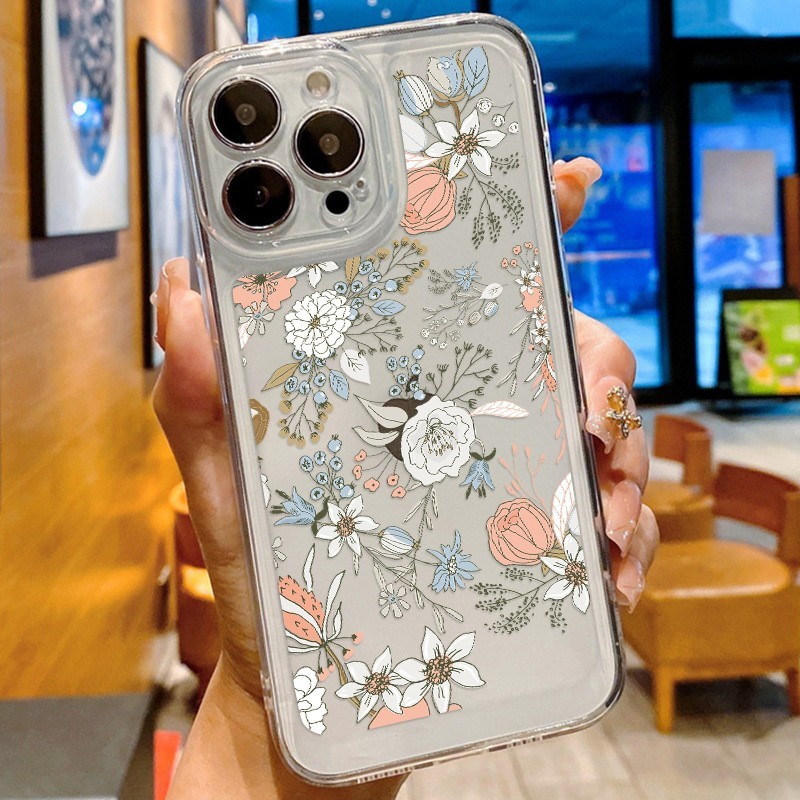 Little Fresh Daisy Kesing OPPO Reno 12 5G Reno 12 Pro 5G Reno5 Reno5 5G Reno 11F 5G Reno8 Pro 5G Eae