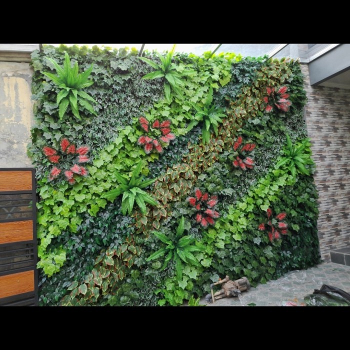 Promo Vertical Garden Artificial Taman Vertikal Garden Hiasan Dinding