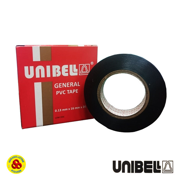 

LLB99 Unibell Isolasi Kabel Listrik Warna Hitam 20 Meter