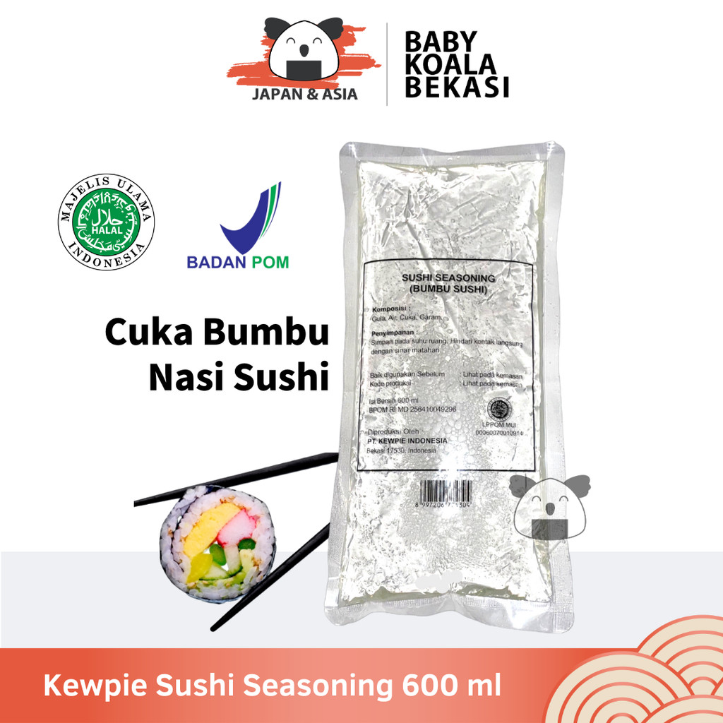 

KEWPIE Sushi Seasoning 600 ml Halal │ Cuka Bumbu Nasi Sushi Vinegar - Bekasi