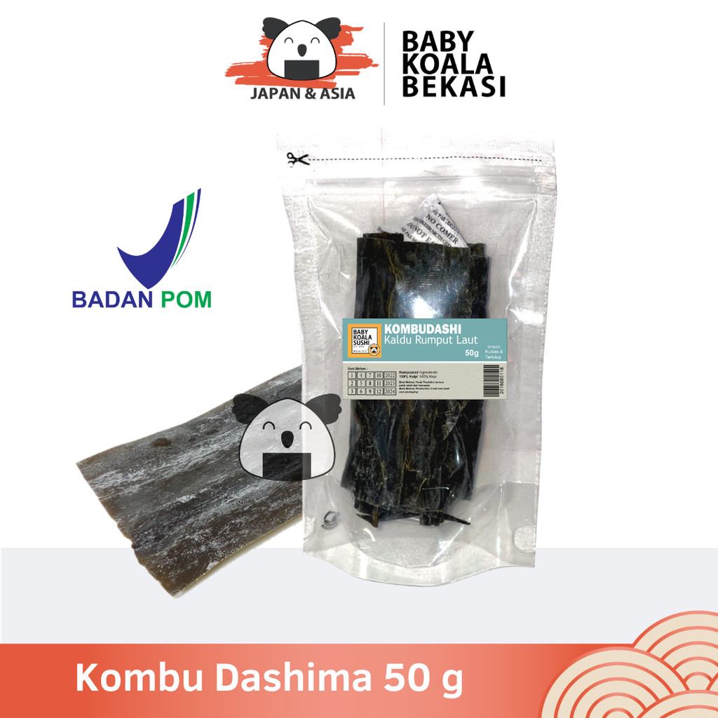 

KOMBU DASHI Konbu Dashima 50 g │ Kaldu Rumput Laut Import Kelp Kuah Miso Ramen Udon -BKS