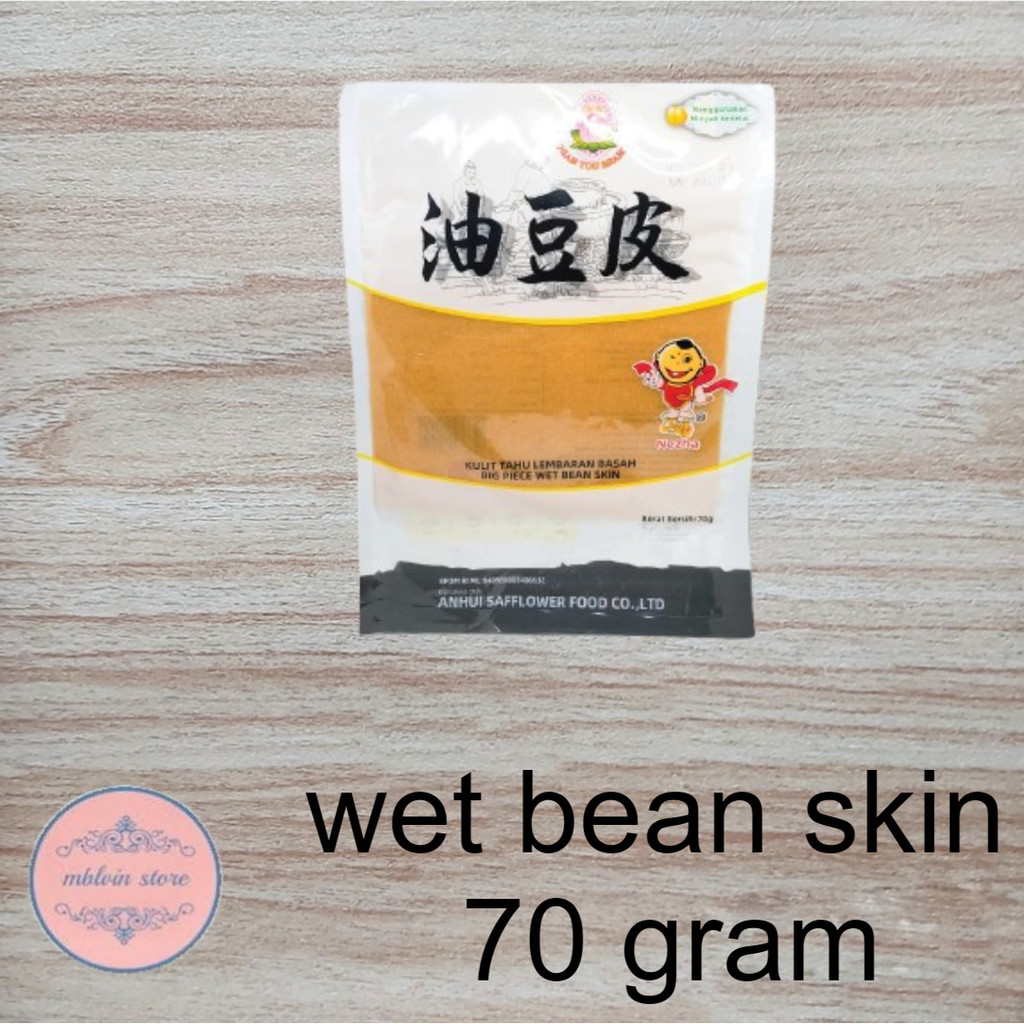 

Big piece wet bean skin kulit tahu lembaran basah 70 gram