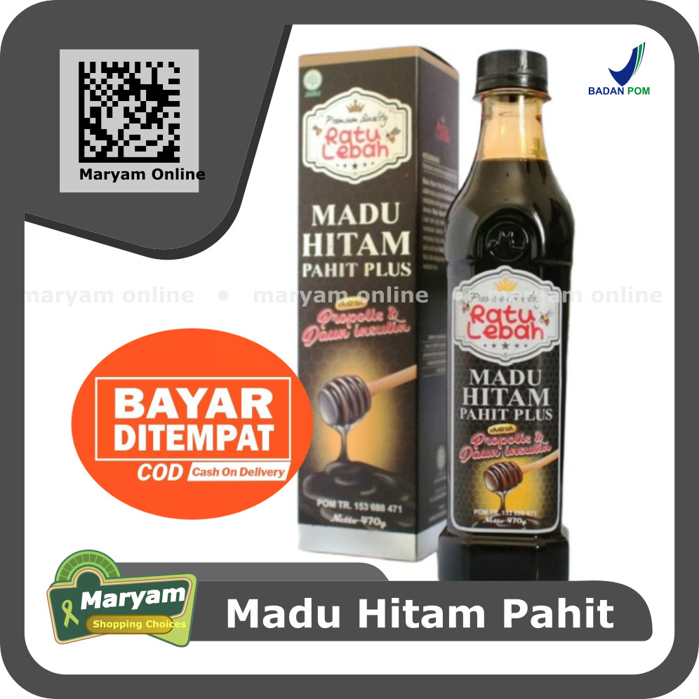 

Madu hitam pahit ratu lebah plus propolis trigona dan insulin