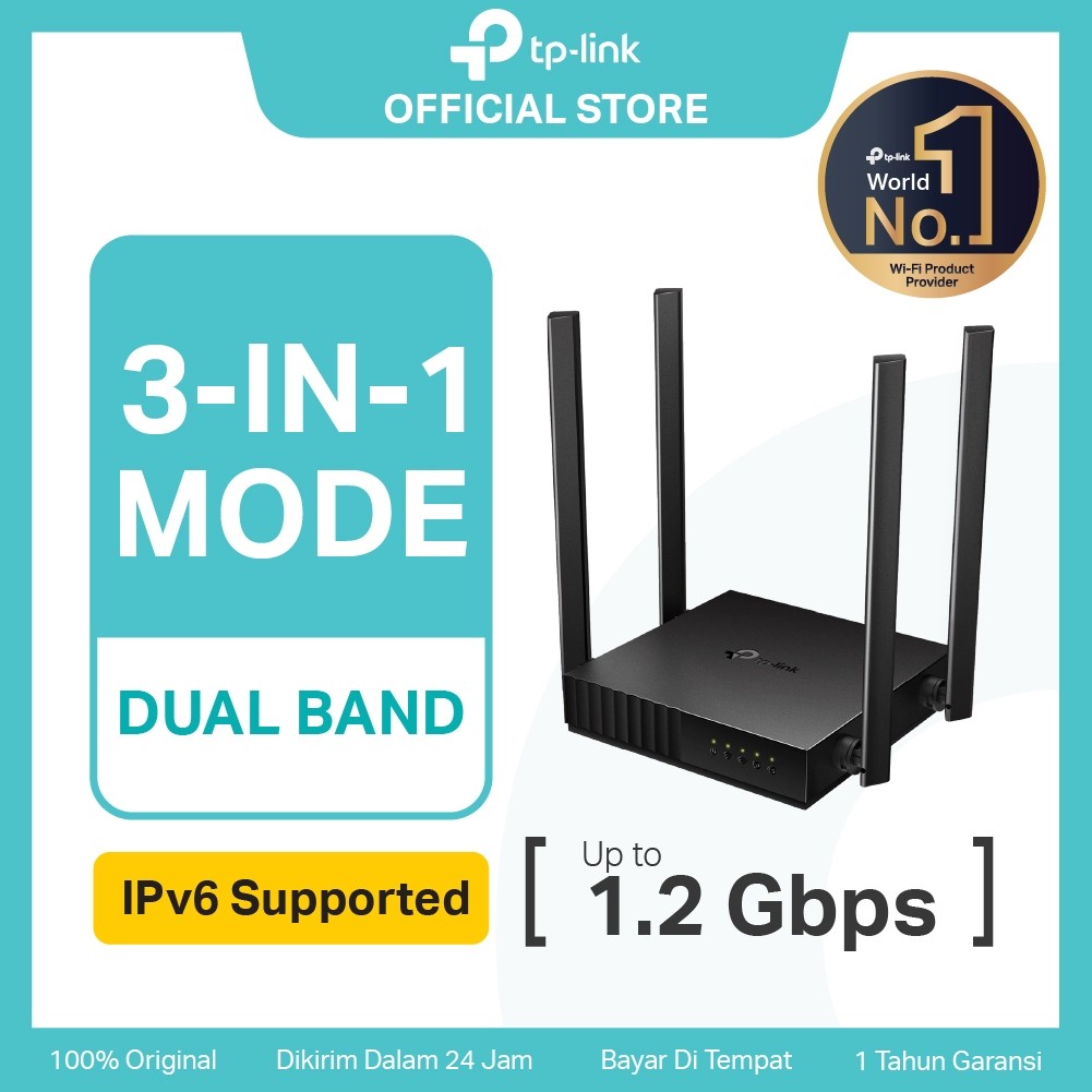 TP-Link Archer C54 C64 AC1200 WiFi 5 Router Dual Band Gigabit Easy Mesh IPv6 IPTV Ruter WPA3 Tether