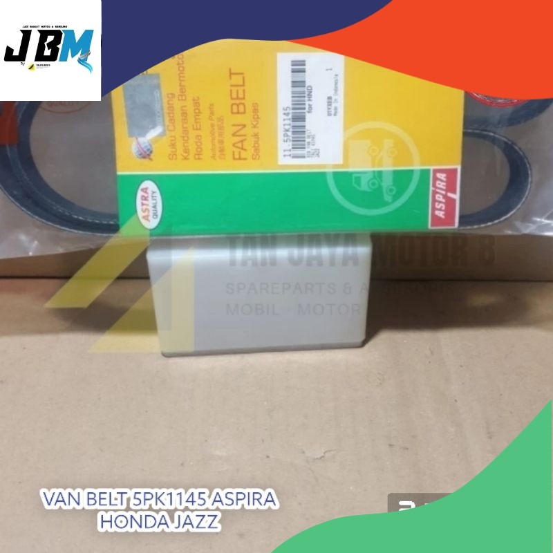 5PK1145/TALI KIPAS/VAN BELT HONDA JAZZ MERK ASPIRA