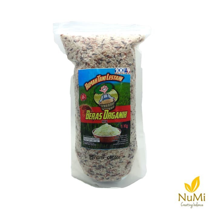 

1KG Mixed Rice 4 WARNA Organic Beras Mix 4 Organik RUMAH TANI LESTARI RTL