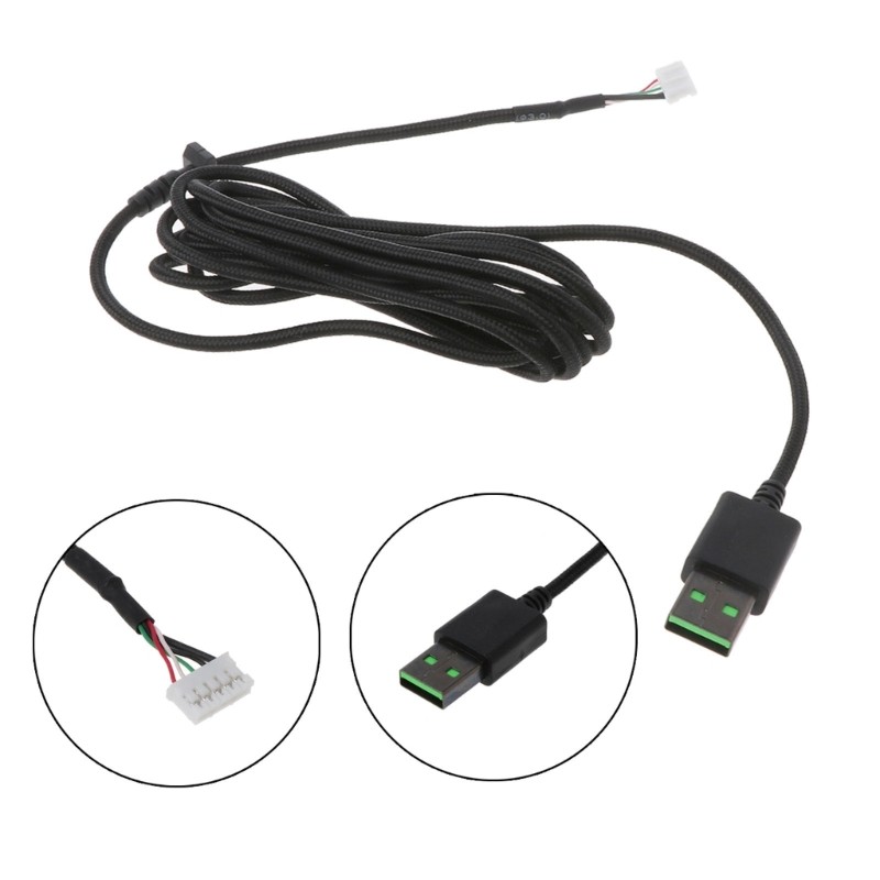 Keyboard Mouse Cable ForRazer DeathAdder Replacement Umbrella Rope Mouse Cables Soft Durable Nylon