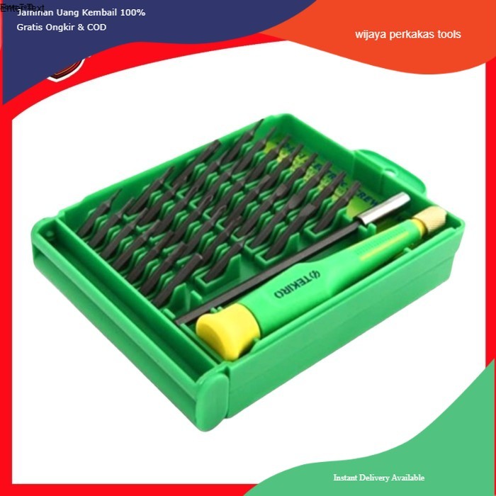 TEKIRO OBENG SET PRESISI 30PCS OBENG HP