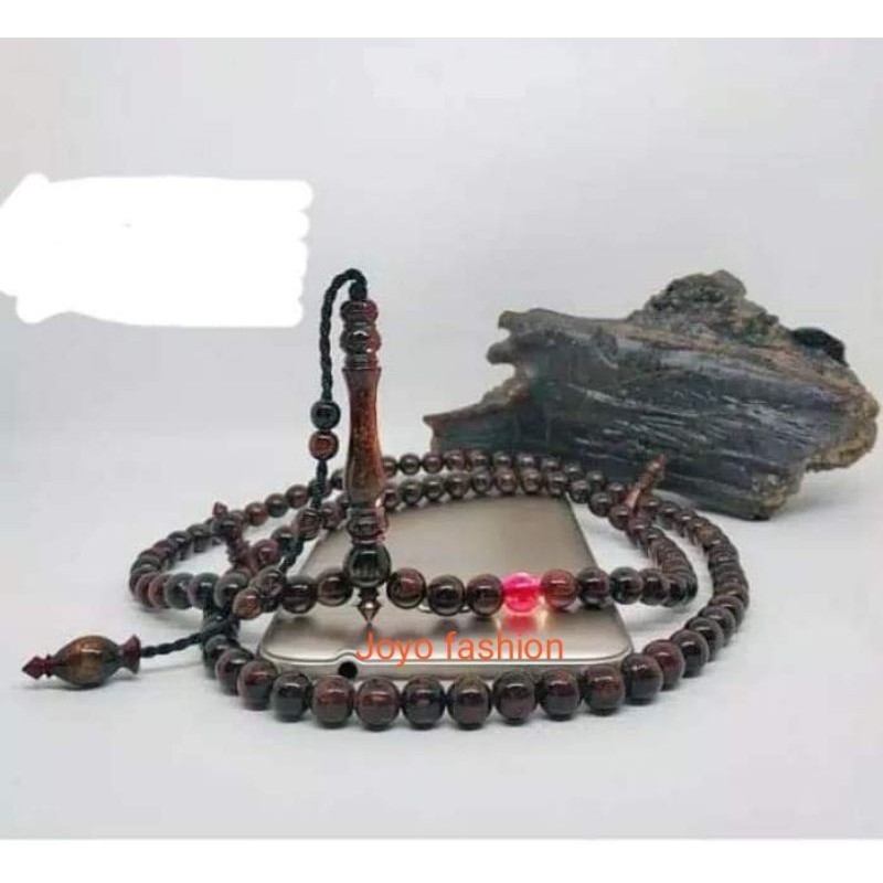 TASBIH KALUNG FOSIL GETAH KATILAYU CIREBON 99 BUTIR