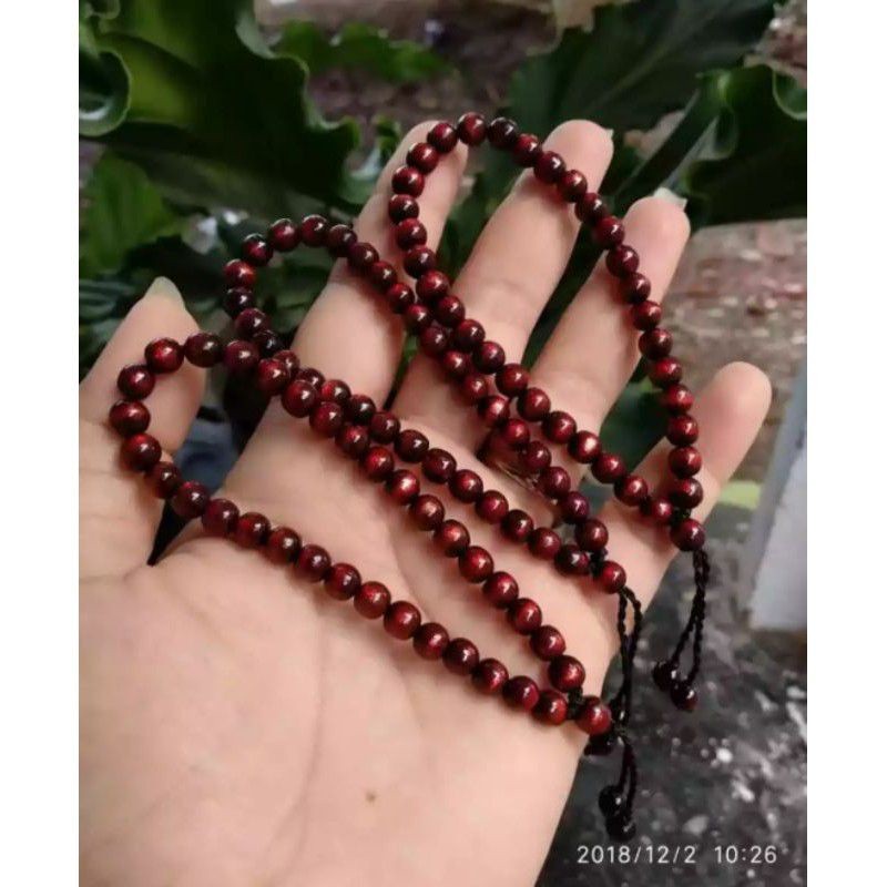 IMDAHANDICRAFT Gelang kayu akar bahar 5mm asli / gelang tasbih tali arus asli / gelang akar bahar ge