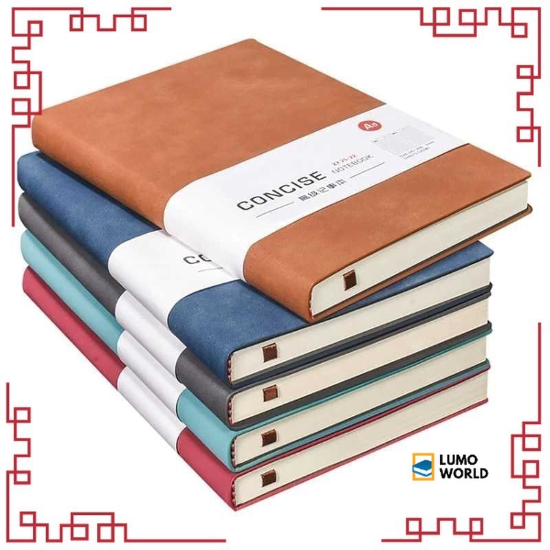 

Buku Catatan Jurnal Notebook Cover PU Leather A6