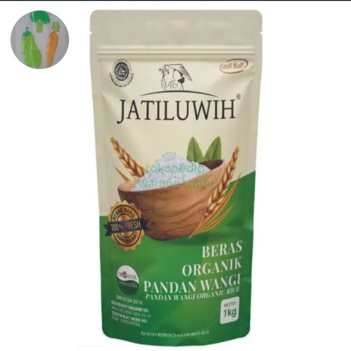 

Jati Luwih Beras Organik Pandan Wangi 1 kg