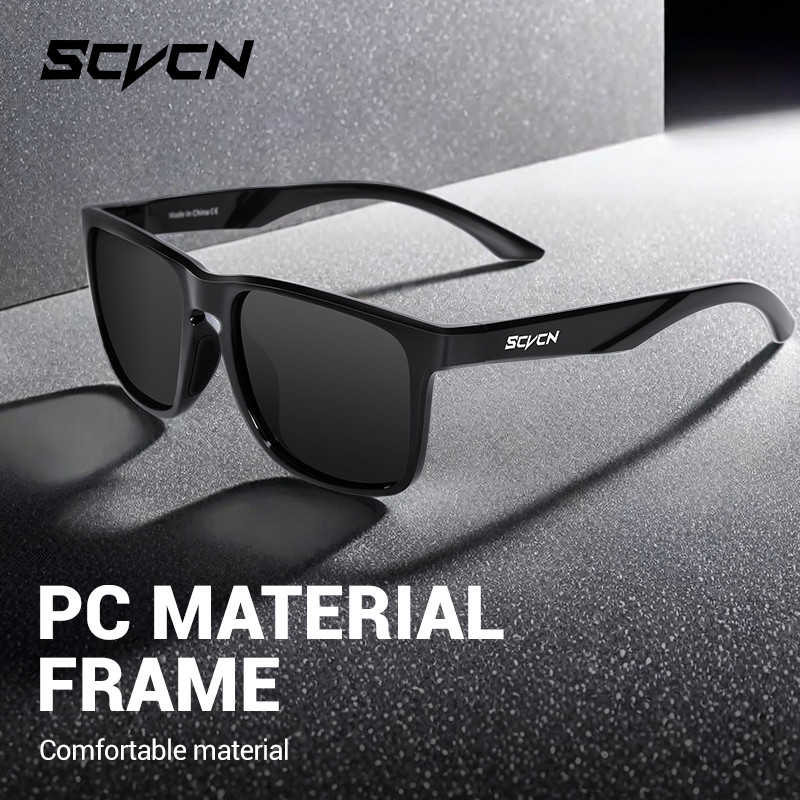 SCVCN Polarized Kacamata Memancing Kacamata Hitam Bersepeda Motor Sepeda UV400 Kacamata Bersepeda
