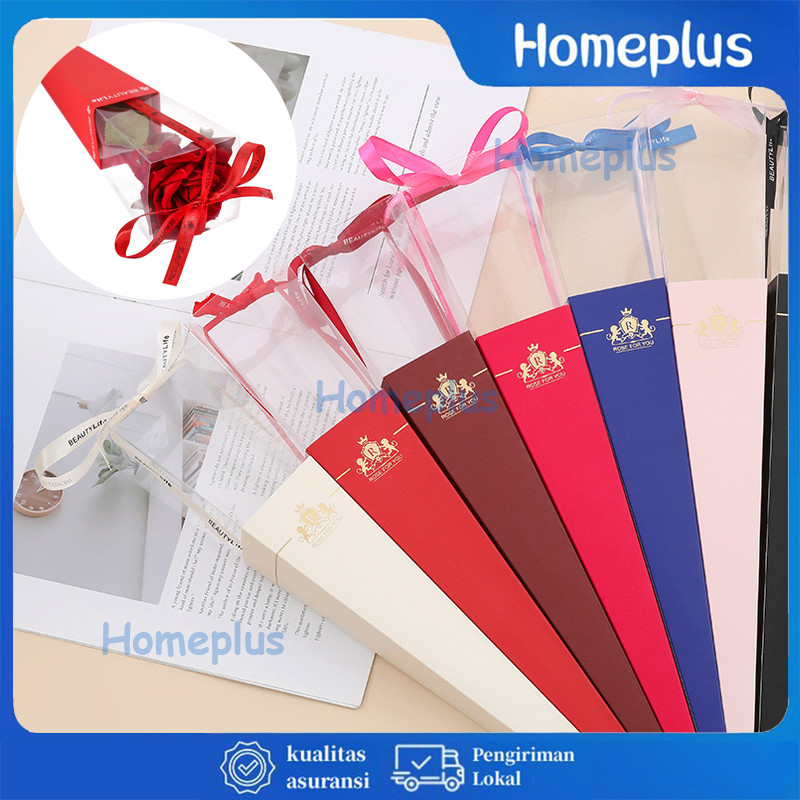 

Single Rose Box / Box Mika Bunga / Bentuk Piramid Segitiga Flower Wrapping Florist Material