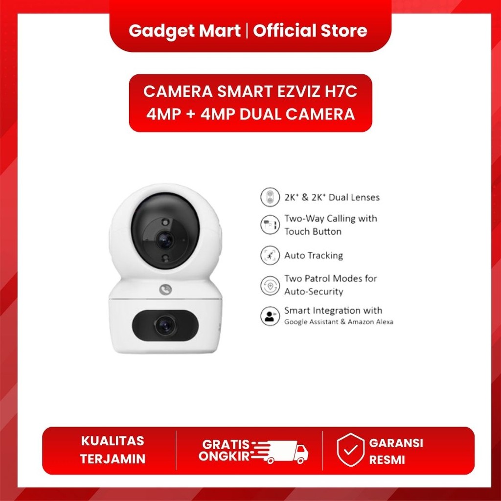 CAMERA SMART EZVIZ H7C 4MP + 4MP DUAL CAMERA