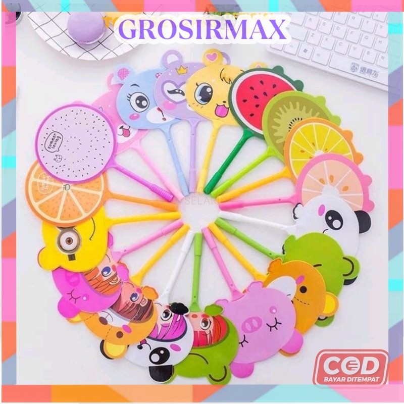 

READY Makassar Pena Kipas Lucu Animal Buah Pulpen Kipas Karakter Bolpen Sekolah Souvenir Grosir GrosirMax