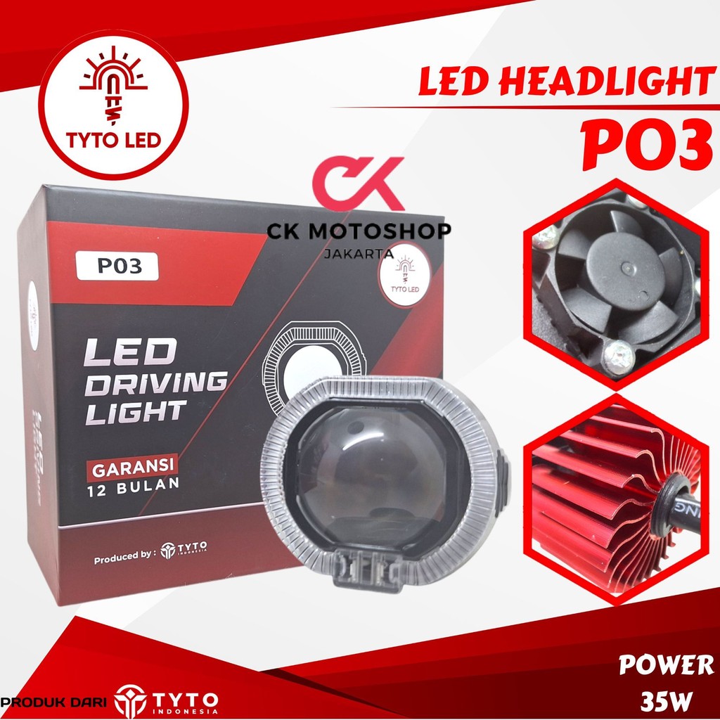 Lampu Biled 2.5Inch 35Watt Demon Eyes RGB Adjustable - TYTO P03