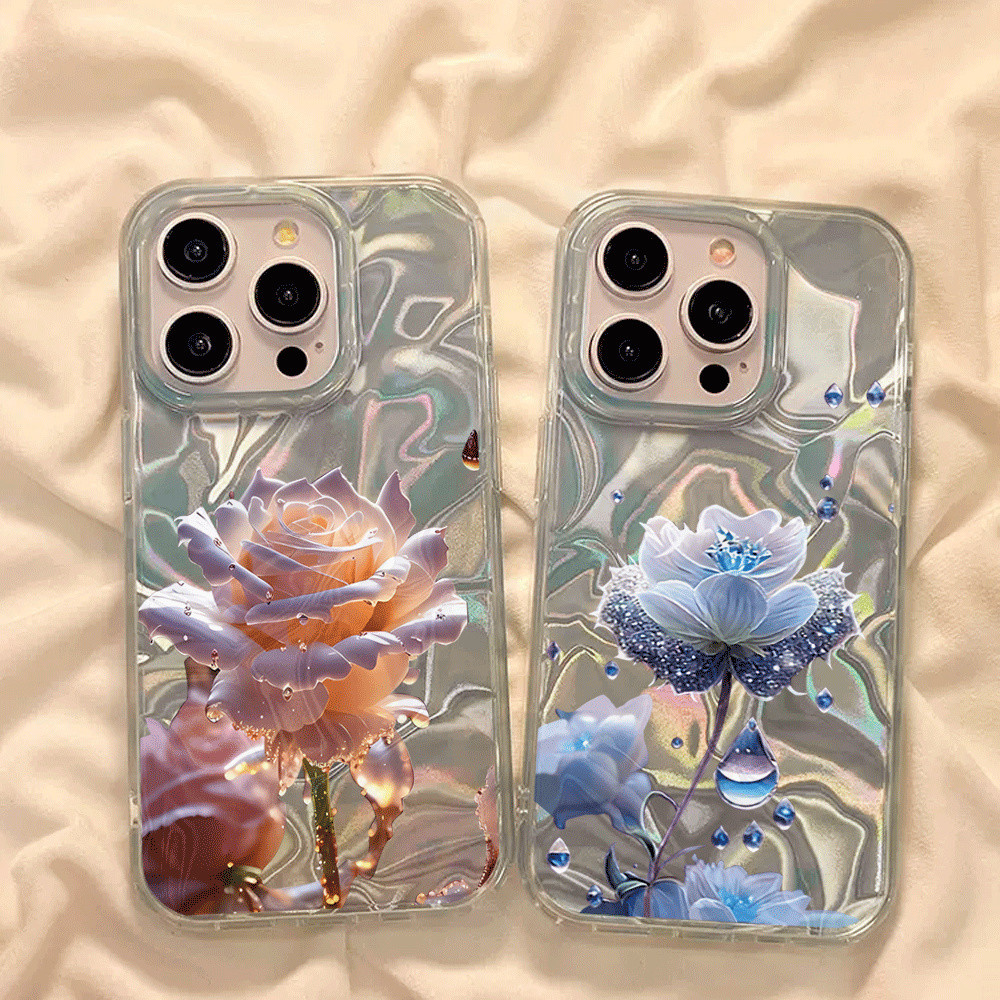 Crystal Orange RosesCase For ITEL A60 A70 P40 P40 Plus P55 P55plus S23 S23PLUS A60S A50 A04 A05S RS4