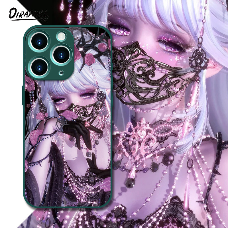 Casing personality Dark Rose Shining Nikki pattern For Iphone 6 7 11 12 13 14 15 plus pro max X XS X