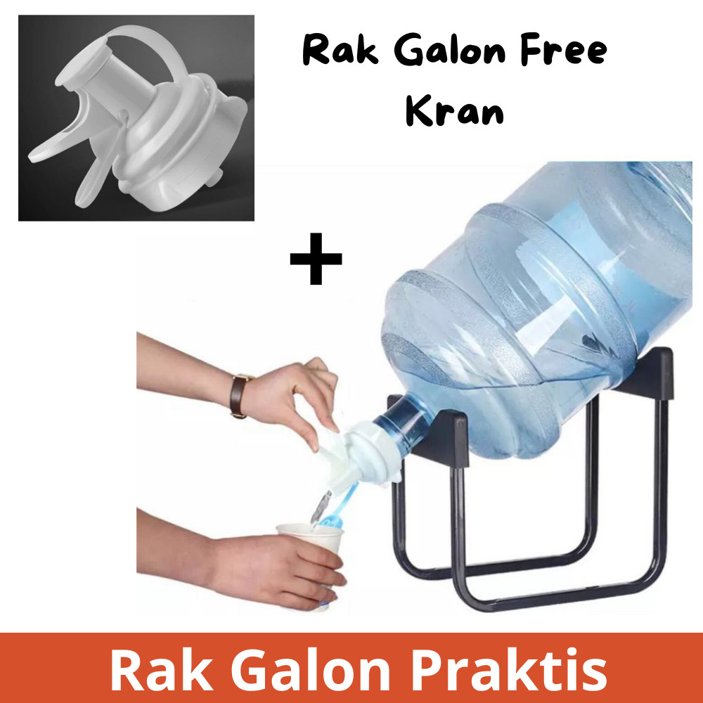 Disc Rak Galon Besi Manual Free Kran Air Dudukan Galon Air Minum Bentuk U Gratis Kran