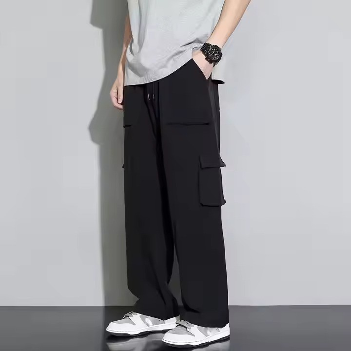 Celana Cargo Pants Oversize Korean Style Celana Santai Celana Kargo Panjang Pria Casual
