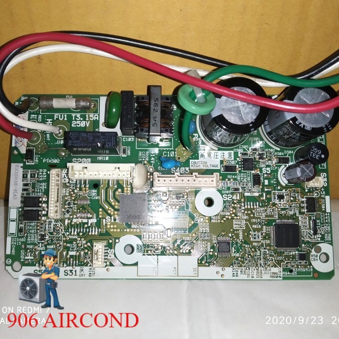 SPAREPART modul pcb indoor ac daikin inverter FTKC25QVM4, FTKQ25