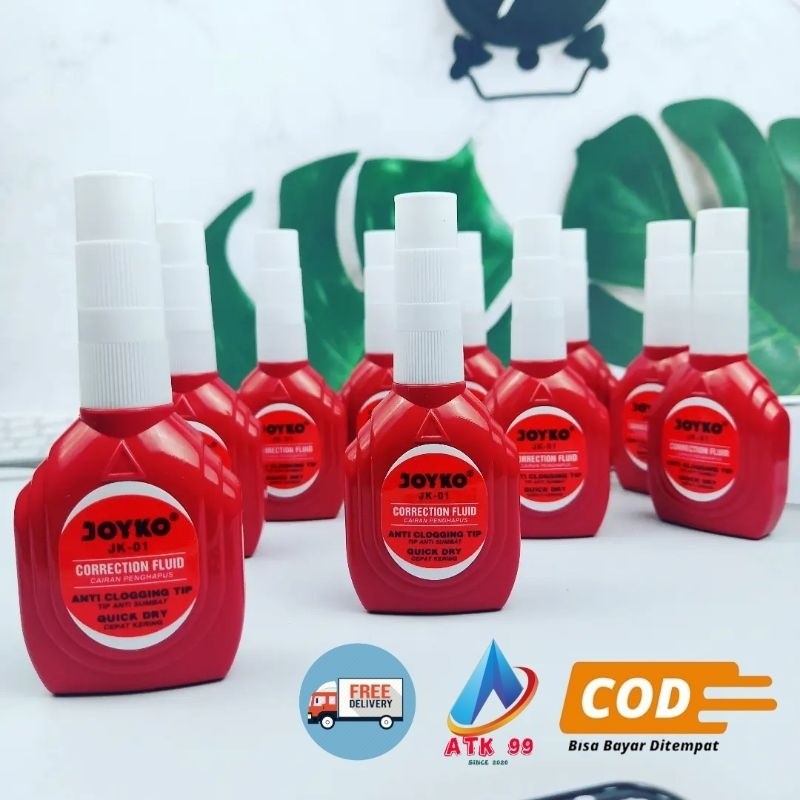 

Isi 12 Pcs Tipe Ex Cair JOYKO JK-01/Tipe ExCair/Correction Pen/Tipex/Penghapus Pulpen/Tipex Basah/Joyko Ori