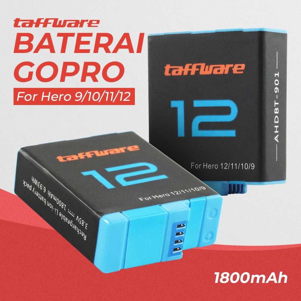 Taffware Baterai Kamera Battery 1800mAh for GoPro 9/10/11/12 - AHDBT-901 - ( ca2 )