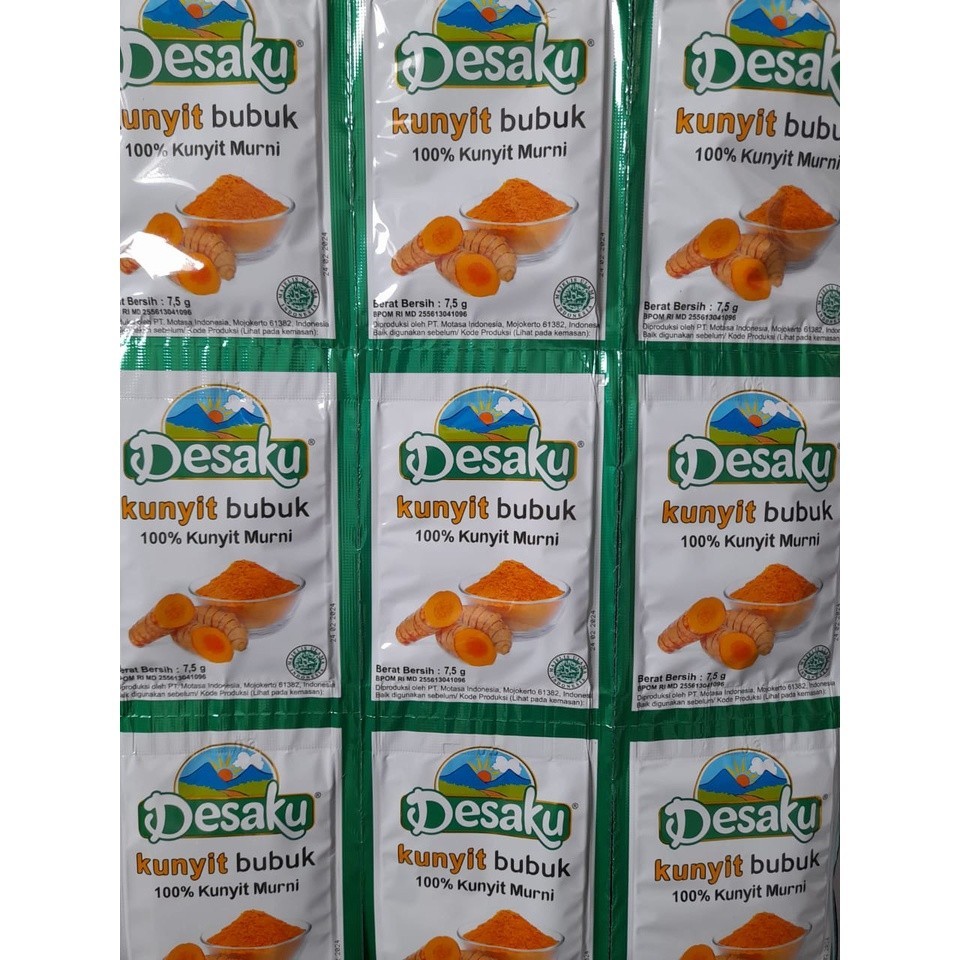 

KUNYIT BUBUK Sachet Desaku 100% Kunyit Murni