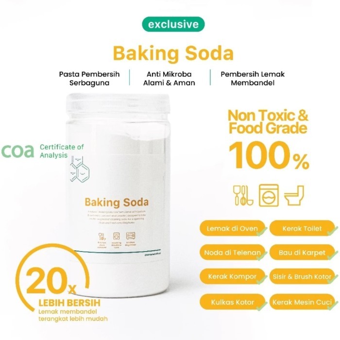 

Baking Soda / Sodium Bicarbonate Pembersih Serbaguna - BAKINGSODA 1KG