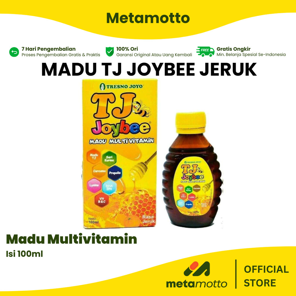 

MADU TJ JOYBEE MADU MULTIVITAMIN JERUK 100ML - Metamotto