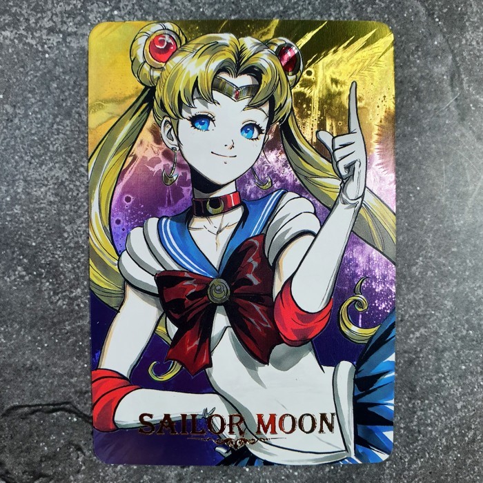 KY562 Kartu Sailormoon Sailor Moon Usagi 3D Aura Hologram RARE