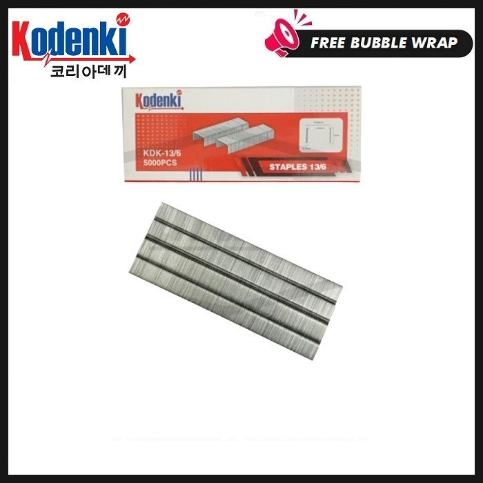 

Isi Staples Refill Refil Stapler 13/6 Kodenki Benz Gun Paku Tembak U Mata Nailer Gun Jok Motor Sofa