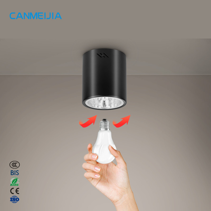 Downlight Outbow 4 inch + Fitting E27 Bulat Lampu plafon