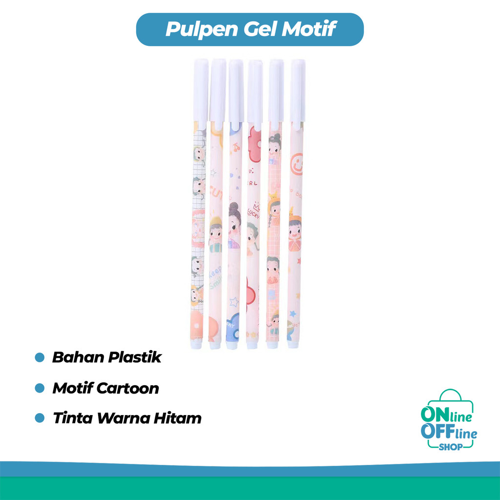 

Pulpen Gel Motif Cartoon Pulpen Korea Pelajar Dan Kantor Pena Lucu Sourvenir Import 817