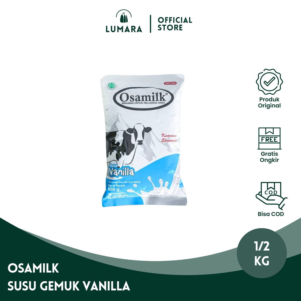 

Susu Osamilk Original 100% Sapi Vanilla 500gram Gemuk Badan Dan Nafsu Makan Anak Dewasa