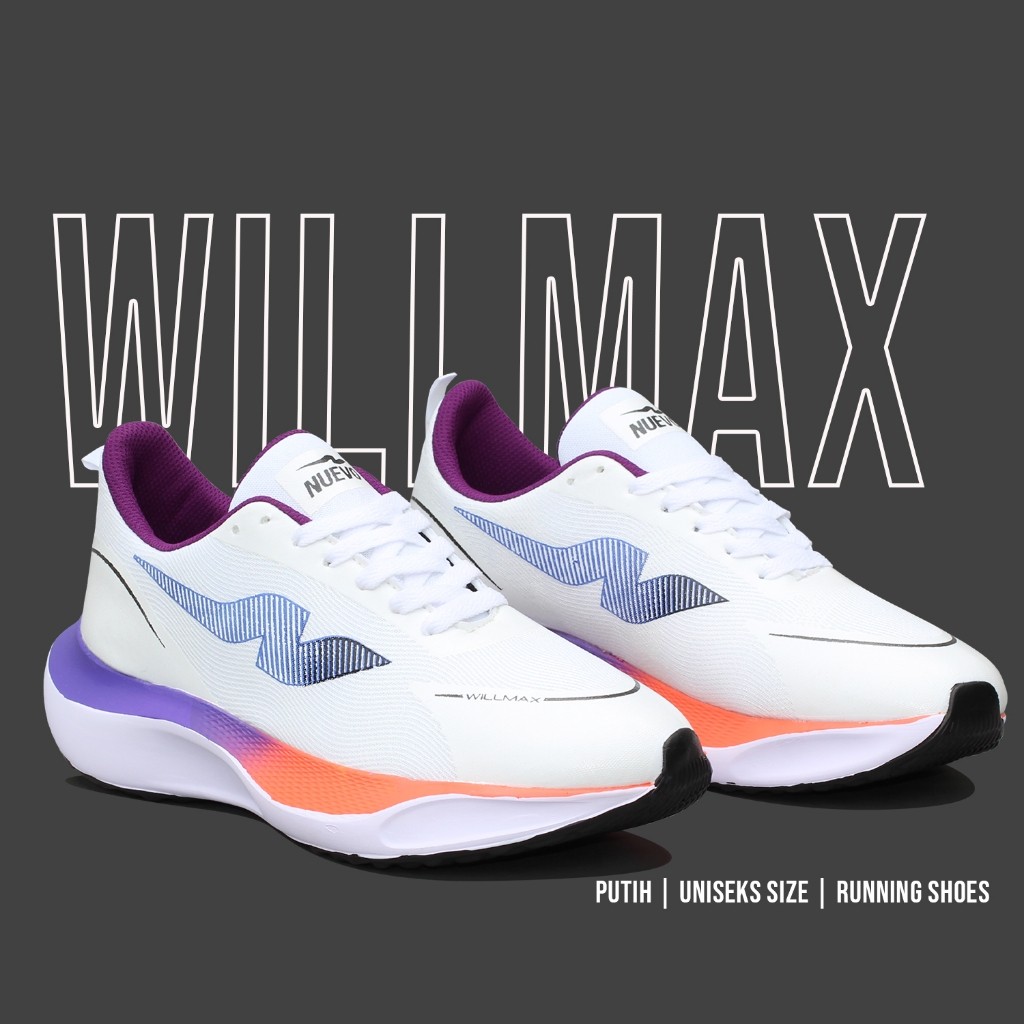 NUEVO WILLMAX SEPATU LARI PRIA OLAHRAGA RUNNING SNEAKERS CASUAL SPORT SHOES