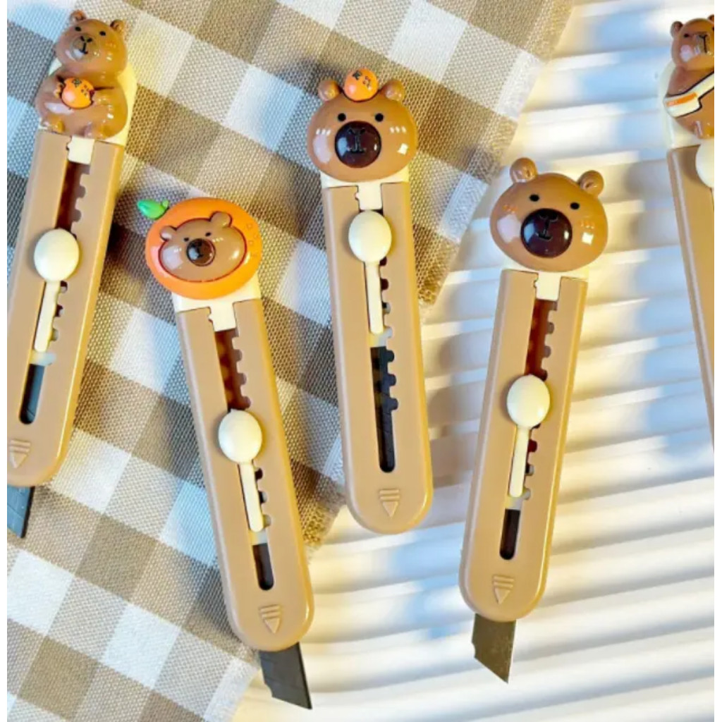 

Mini Cutter Capybara Imut Unboxing Paket Peralatan Tulis Anak Sekolah Murid Cute Gemas Potong Alat