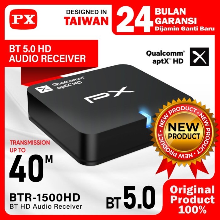 Bluetooth Receiver Audio 5.0 aptX HD Optic Wireless Stereo PX BTR-1500