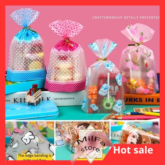 

MF709 Goodie Bag Plastik Souvenir Lucu Motif Kartun isi 50 pcs
