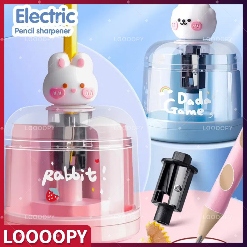 

LOOOOPY Rautan Pensil Listrik Kartun Rautan Pensil Elektrik Rautan Pensil Anak Rautan Pensil Otomatis Rautan Pensil Pengaman