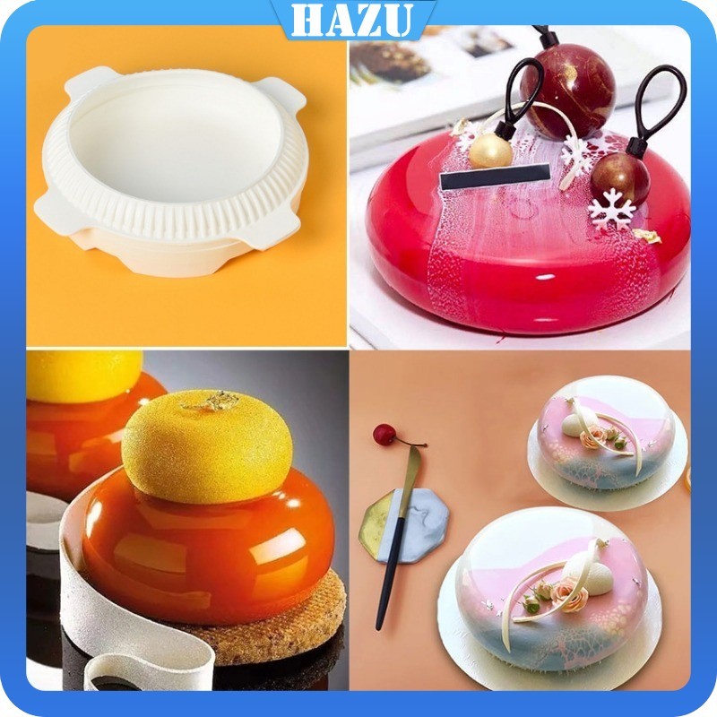 19 CM Cetakan Entremet Cake Mold Kue Round Entremet Cake Mold Silicone Cetakan Kue Cake Cetakan Pudi