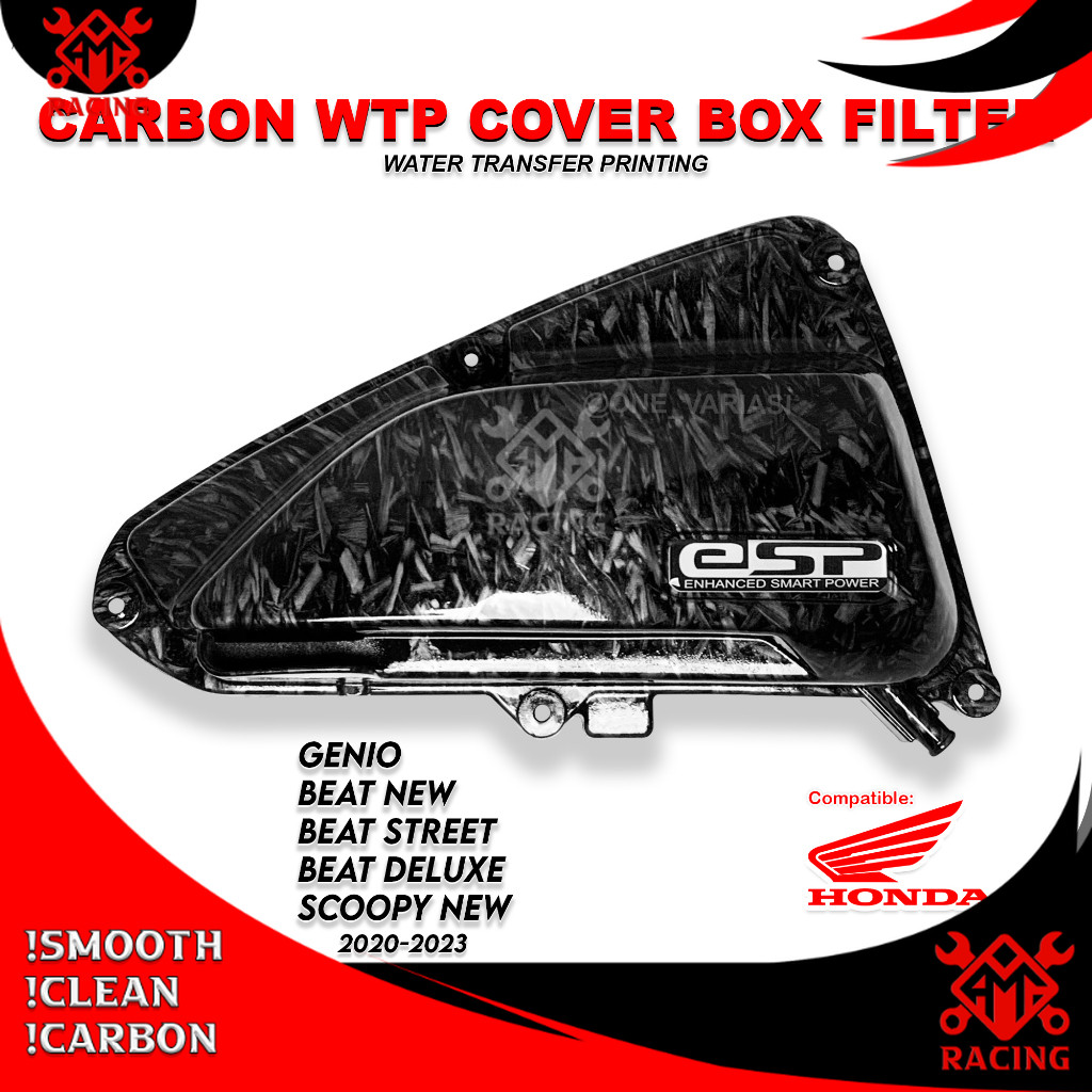 AMH_RACING - TUTUP FILTER CARBON FORGED GENIO / TUTUP FILTER BEAT NEW CARBON FORGED BEAT DELUXE SCOO