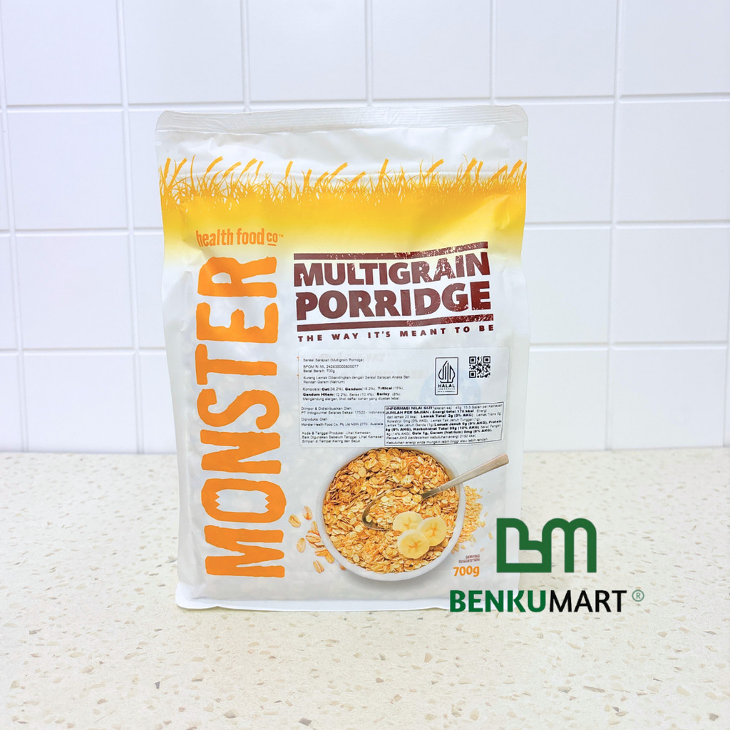 

Monster MULTIGRAIN PORRIDGE Muesli 700 g | Healthy Food Co | Low GI 700 gram