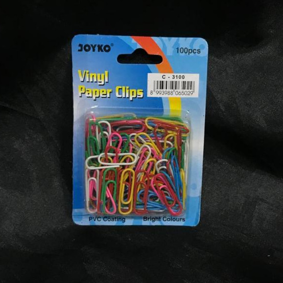 

LETERSHOP Joyko Trigonal Clip Warna / Penjepit Kertas C-3100 Murah