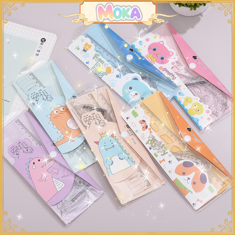

MOKA Penggaris Plastik 1 Set 4 Model / Ruler 1Set MKA29